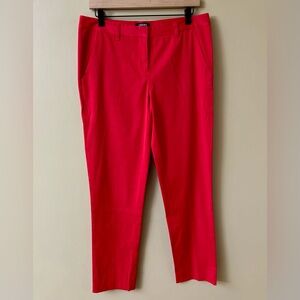 L'Agence Eleanor Slim Straight Leg Pants - Red Hibiscus (Barney's NY Exclusive)